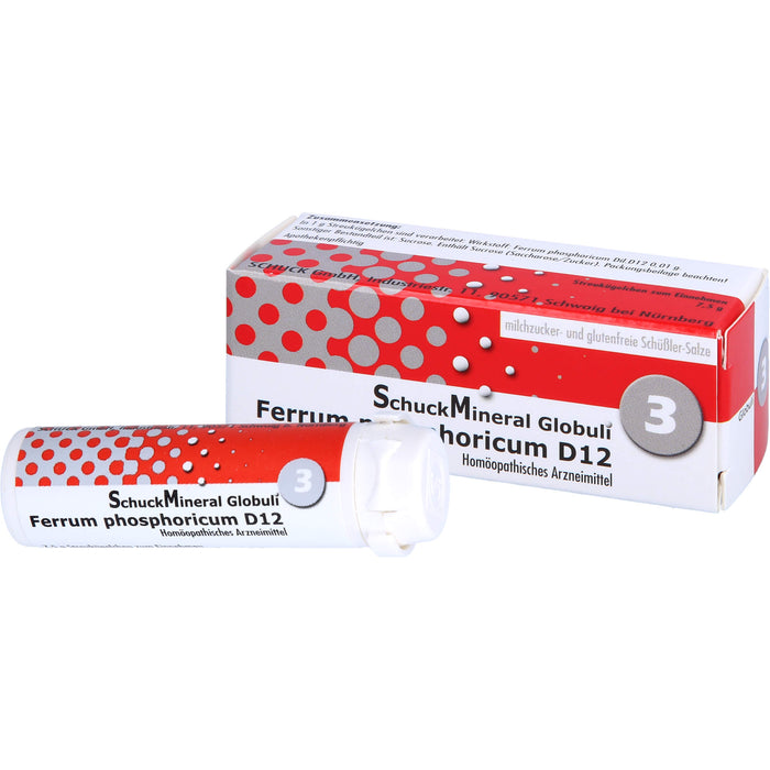 Schuckmineral Globuli 3 Ferrum phosphoricum D12, 7.5 g Globules