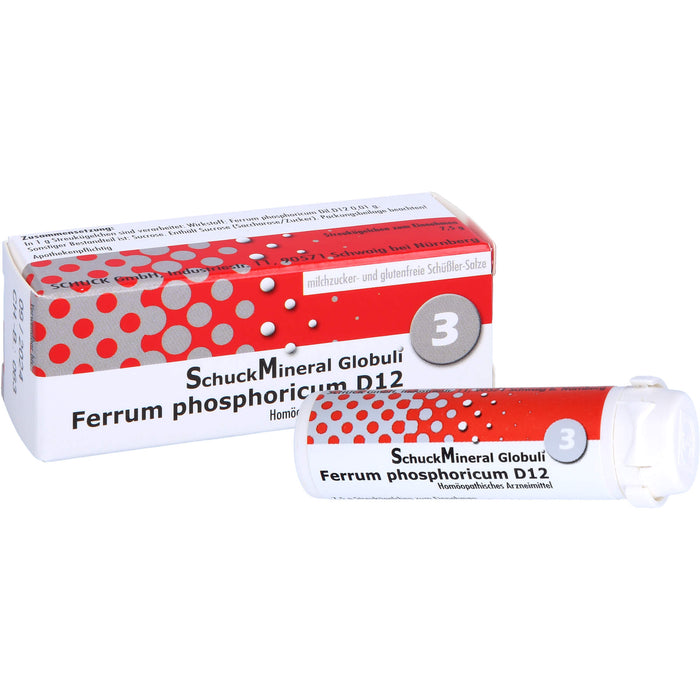 Schuckmineral Globuli 3 Ferrum phosphoricum D12, 7.5 g Globules
