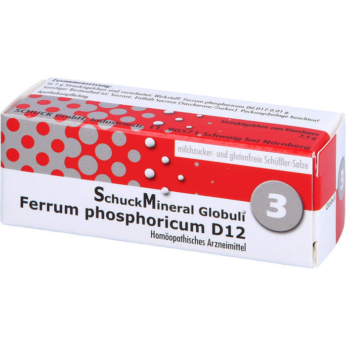 Schuckmineral Globuli 3 Ferrum phosphoricum D12, 7.5 g Globules