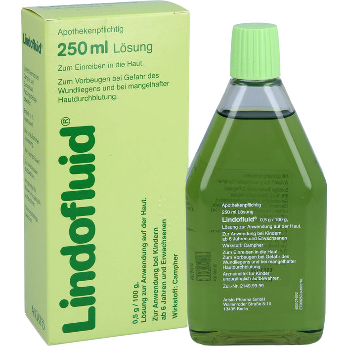 Lindofluid Lösung bei Gefahr des Wundliegens sowie mangelhafter Hautdurchblutung, 250 ml Solution