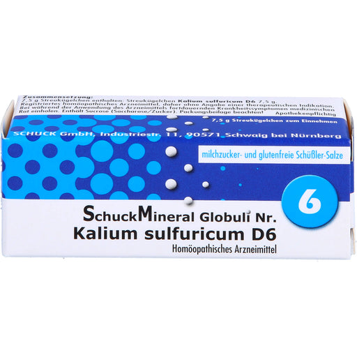 Schuckmineral Globuli 6 Kalium sulfuricum D6, 7.5 g GLO
