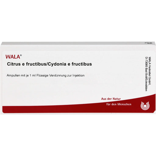 Citrus e fructibus Cydonia e fructibus Wala Ampullen, 10X1 ml AMP