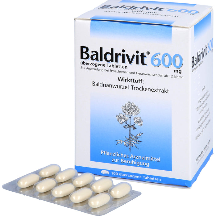 Baldrivit 600 mg Tabletten zur Beruhigung, 100 pcs. Tablets
