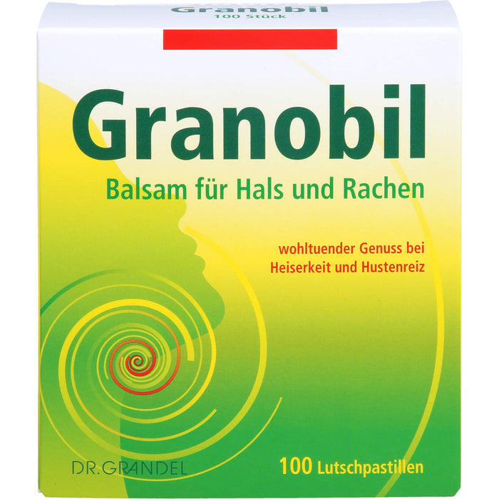 Granobil Lutschpastillen bei Heiserkeit und Hustenreiz, 100 St. Pastillen