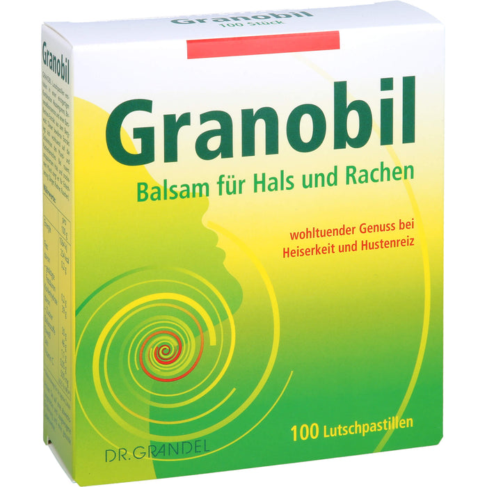 Granobil Lutschpastillen bei Heiserkeit und Hustenreiz, 100 pcs. Pastilles