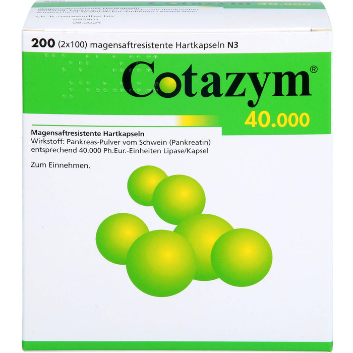 Cotazym  40.000, Magensaftresistente Hartkapseln, 200 St. Kapseln