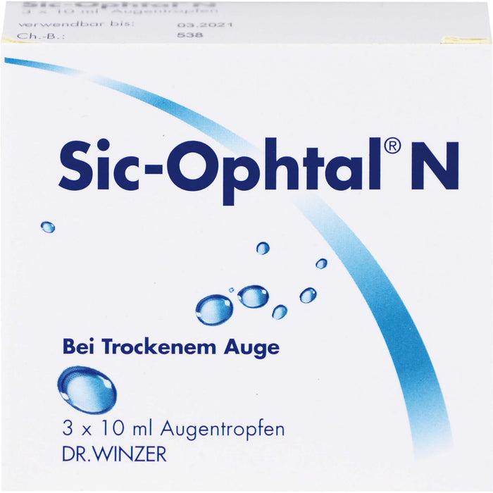 Sic-Ophtal N Augentropfen bei trockenen Augen, 30 ml Solution