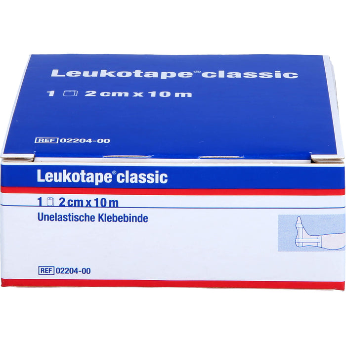 Leukotape classic unelastische Klebebinde 2 cm x 10 m weiß, 1 pc Pansements