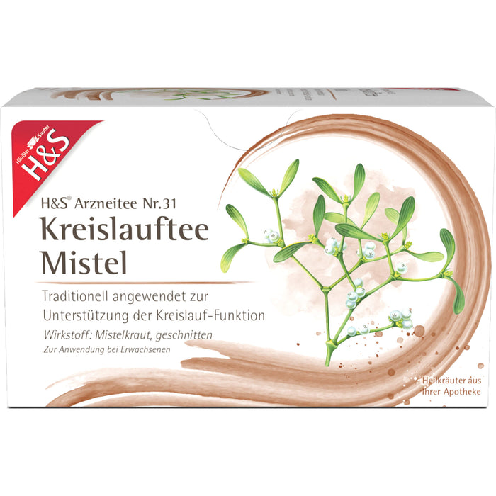 H&S Kreislauftee Mistel, 20 St. Filterbeutel