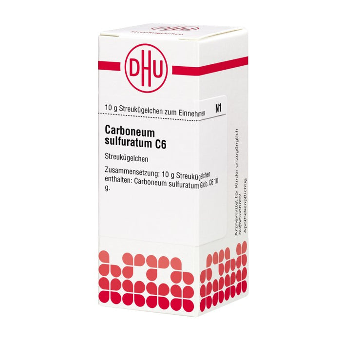 Carboneum sulfuratum C6 DHU Globuli, 10 g Globules