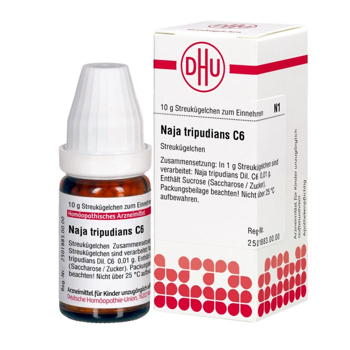 Naja tripudians C6 DHU Globuli, 10 g Globules
