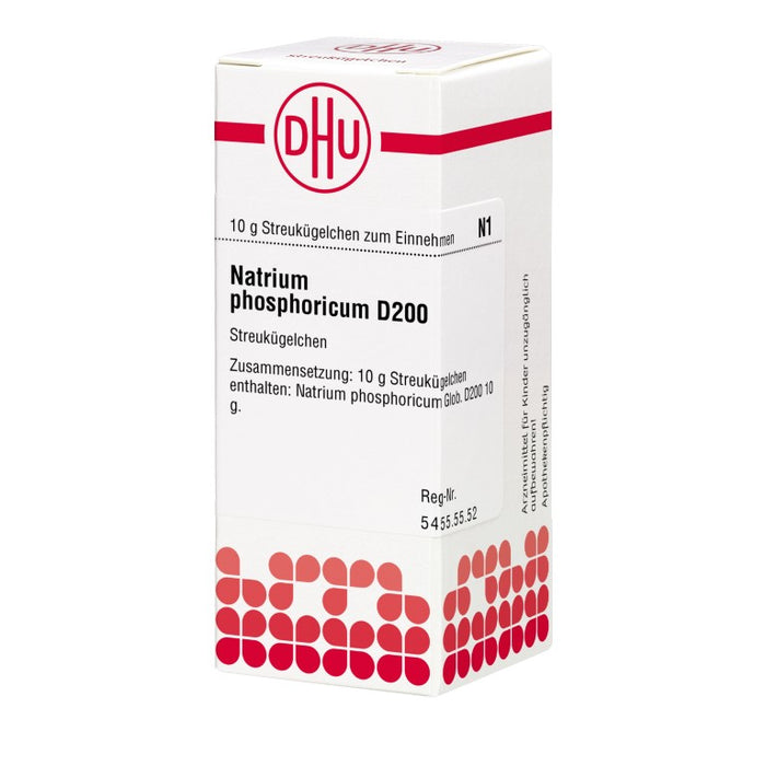 Natrium phosphoricum D200 DHU Globuli, 10 g Globules
