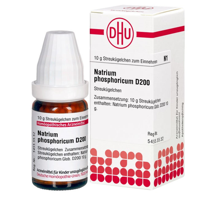 Natrium phosphoricum D200 DHU Globuli, 10 g Globules