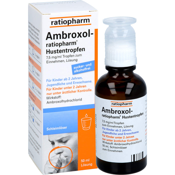 Ambroxol-ratiopharm Hustentropfen, 50 ml Solution