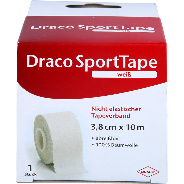 Dracotapeverband 10mx3,8cm weiß, 1 St VER
