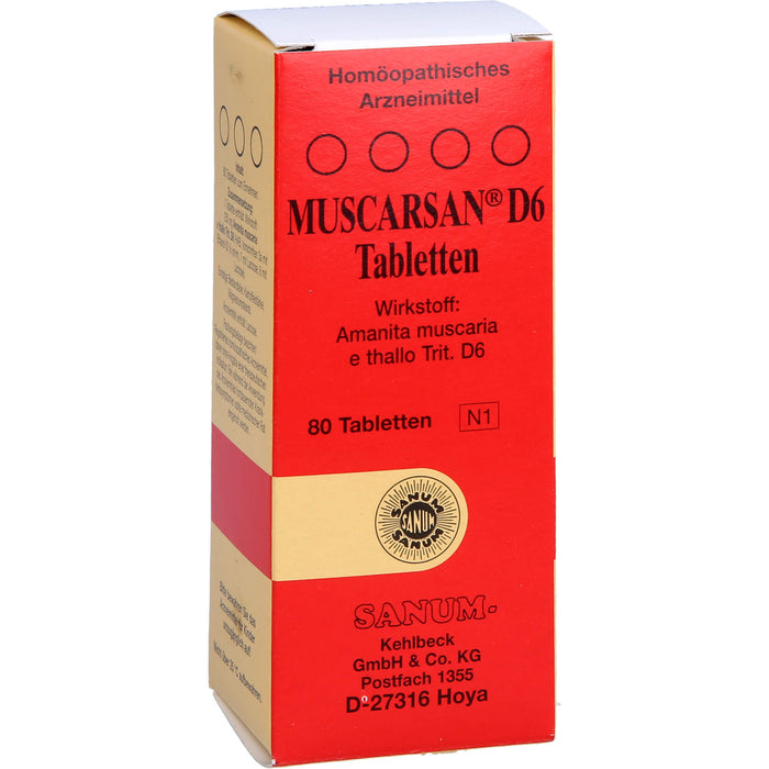 SANUM-KEHLBECK Muscarsan D6 Tabletten, 80 pcs. Tablets