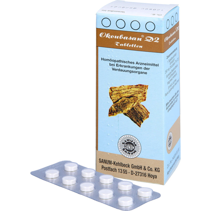 SANUM-KEHLBECK Okoubasan D2 Tabletten bei Erkrankungen der Verdauungsorgane, 80 St. Tabletten