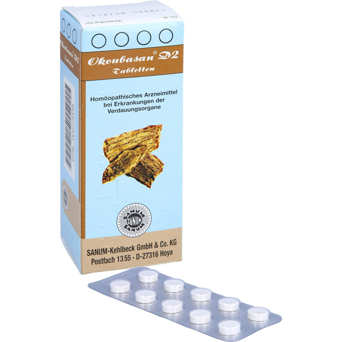 SANUM-KEHLBECK Okoubasan D2 Tabletten bei Erkrankungen der Verdauungsorgane, 80 St. Tabletten