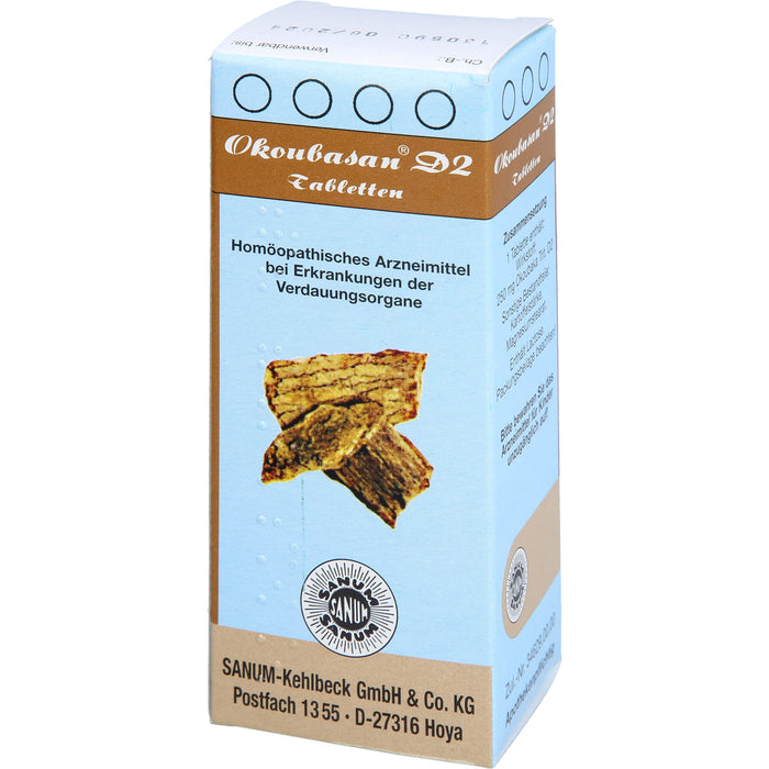 SANUM-KEHLBECK Okoubasan D2 Tabletten bei Erkrankungen der Verdauungsorgane, 80 pcs. Tablets