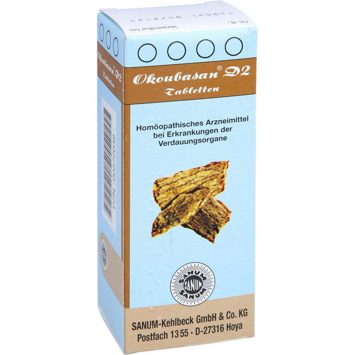 SANUM-KEHLBECK Okoubasan D2 Tabletten bei Erkrankungen der Verdauungsorgane, 80 pcs. Tablets