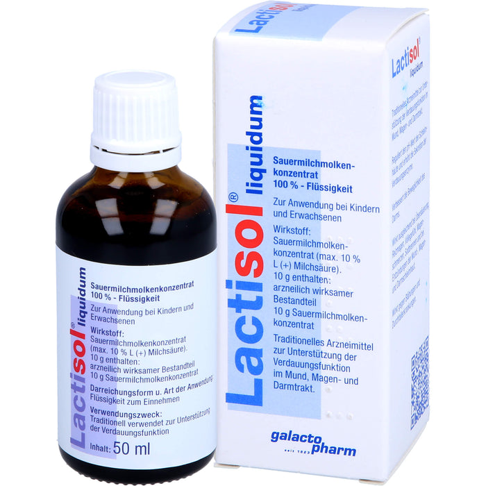 Lactisol liquidum Sauermilchmolkenkonzentrat zur Unterstützung der Verdauungsfunktion, 50 ml Lösung