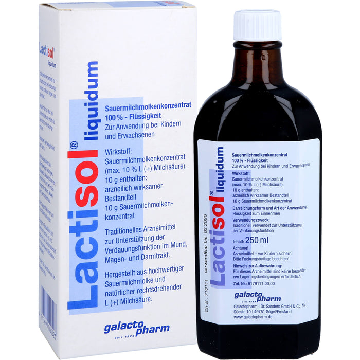 Lactisol Sauermilchmolkenkonzentrat zur Unterstützung der Verdauungsfunktion, 250 ml Solution