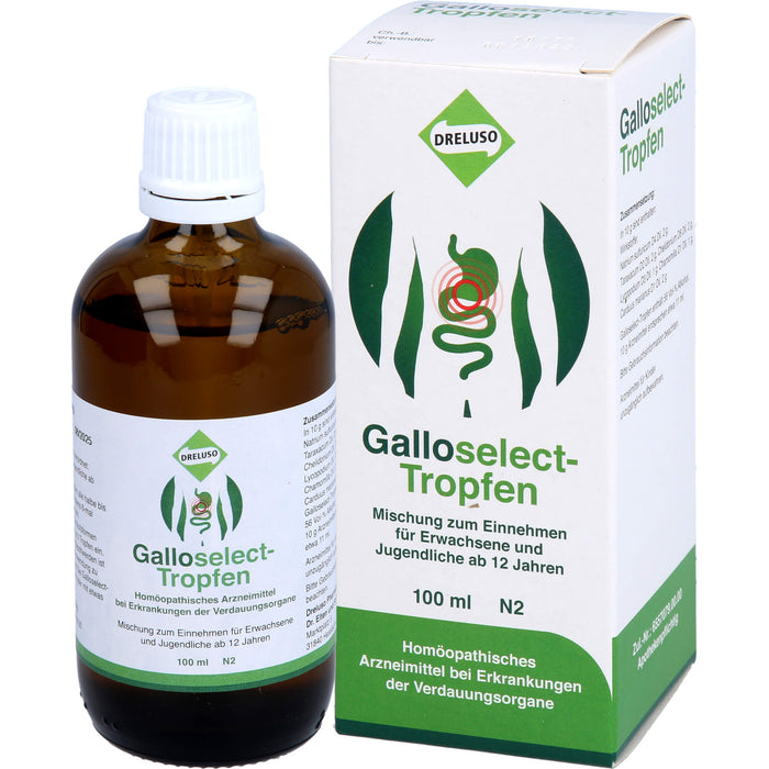 Galloselect Tropfen bei Erkrankungen der Verdauungsorgane, 100 ml Solution