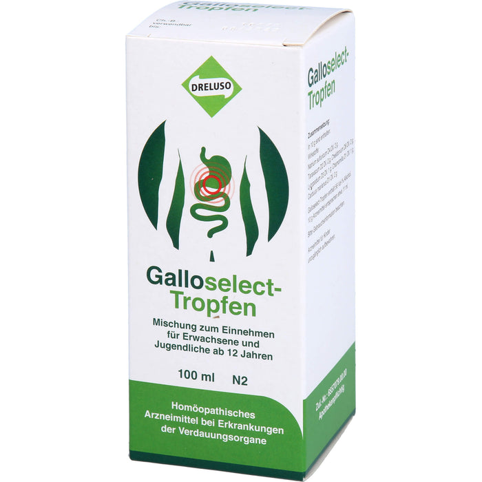 Galloselect Tropfen bei Erkrankungen der Verdauungsorgane, 100 ml Solution