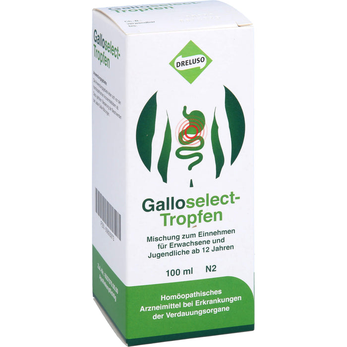 Galloselect Tropfen bei Erkrankungen der Verdauungsorgane, 100 ml Solution