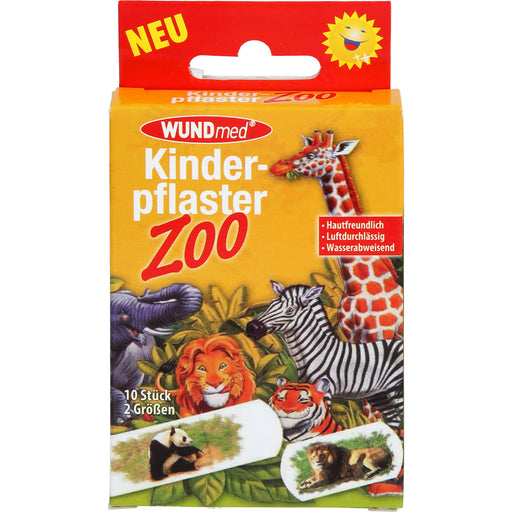 WUNDmed Kinderpflaster Zoo 2 Größen, 10 St. Pflaster