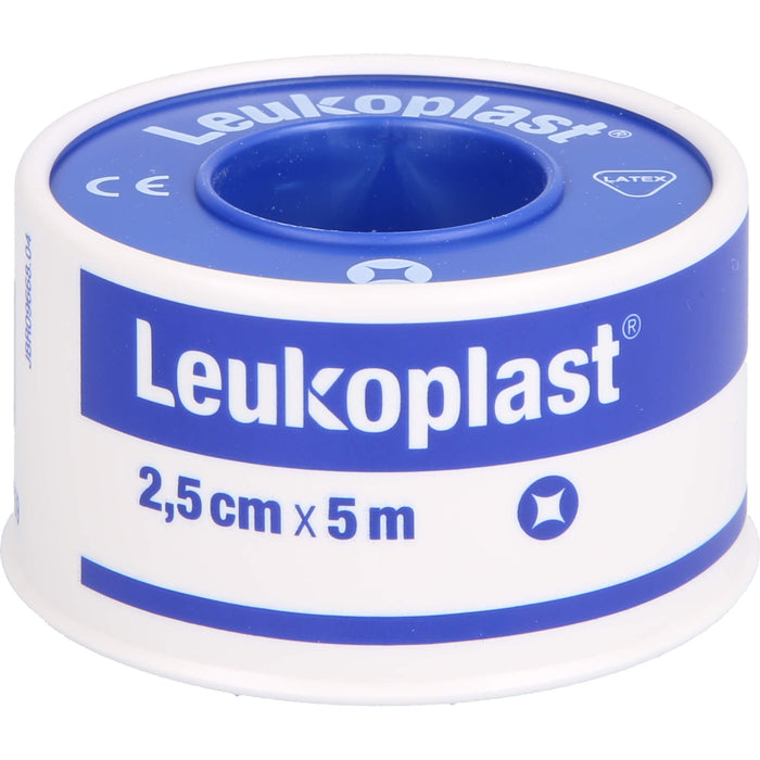 Leukoplast wasserfest 2,50 cm x 5 m zur Fixierung von Verbänden, 1 pcs. Patch