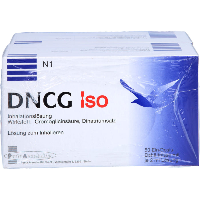 DNCG Iso Inhalationslösung zur Vorbeugung asthmatischer Beschwerden, 100 pcs. Ampoules