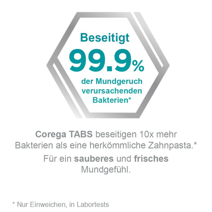 COREGA Tabs Gebissreinigungs-Tabletten Vorratspack, 136 pcs. Tablets