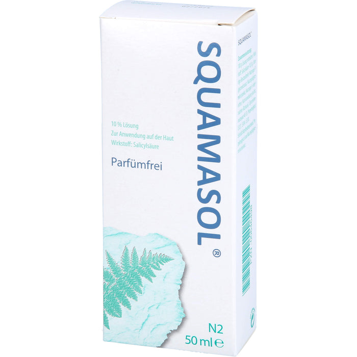 Squamasol 10 % Lösung zur Lösung von Schuppen und Krusten bei Kopfhauterkrankungen, 50 ml Solution