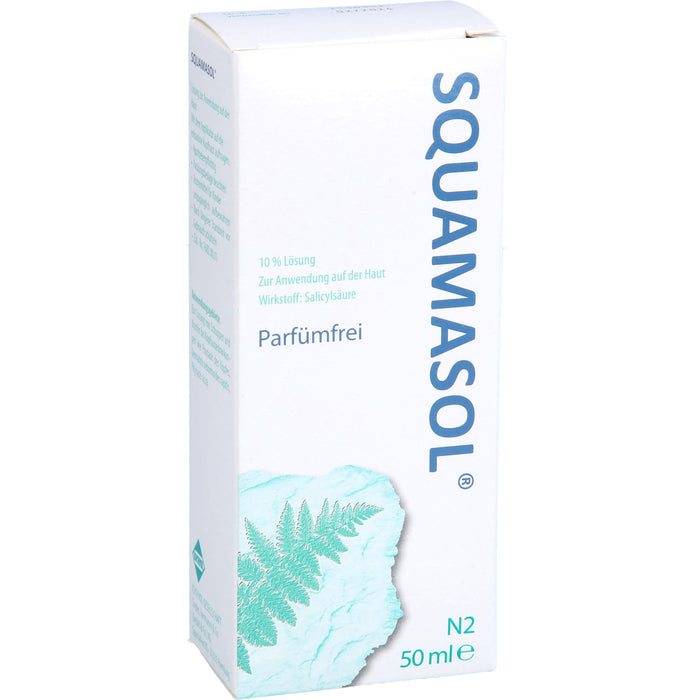 Squamasol 10 % Lösung zur Lösung von Schuppen und Krusten bei Kopfhauterkrankungen, 50 ml Solution