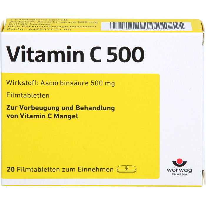 Vitamin C 500 Filmtbl., 20 St FTA