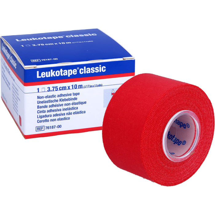 LEUKOTAPE Classic 3,75cmx10m rot, 1 St BIN