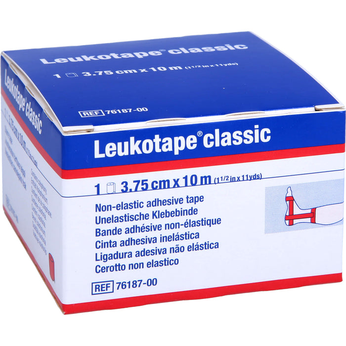 LEUKOTAPE Classic 3,75cmx10m rot, 1 St BIN