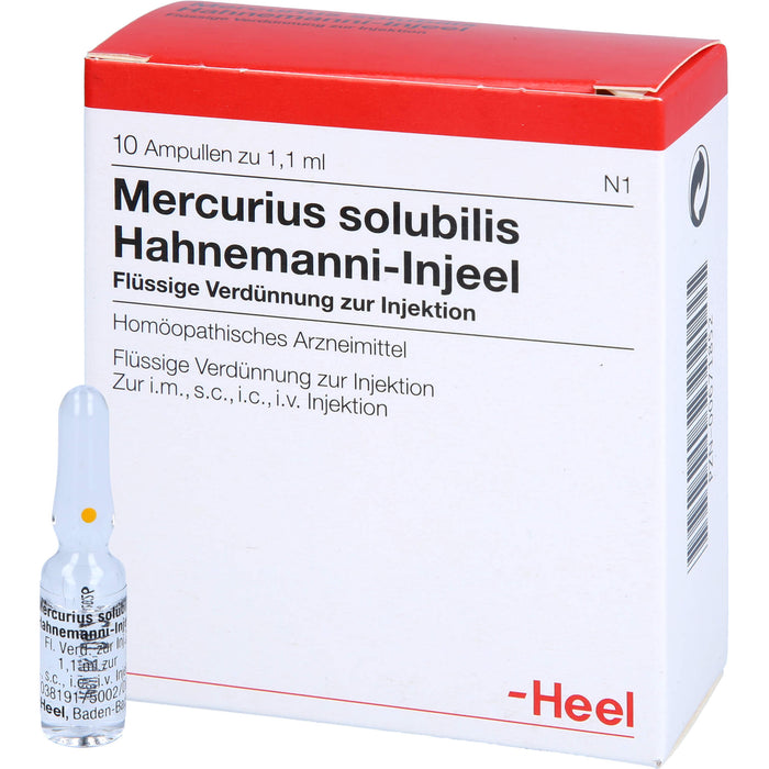 Mercurius solubilis Hahnemanni-Injeel Injektionslösung, 10 pcs. Ampoules