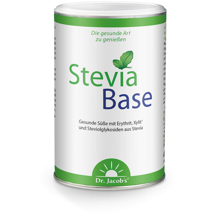 Dr. Jacob's SteviaBase Zuckerersatz mit Erythrit Xylit Stevia, 400 g Poudre