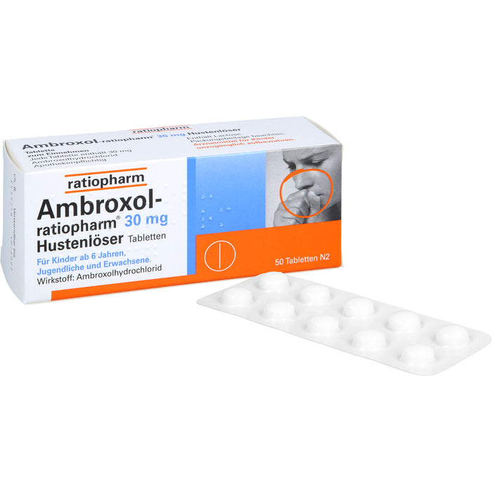 Ambroxol-ratiopharm 30 mg Hustenlöser Tabletten, 50.0 St. Tabletten