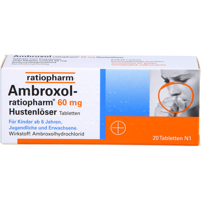 Ambroxol-ratiopharm 60 mg Hustenlöser Tabletten, 20.0 St. Tabletten