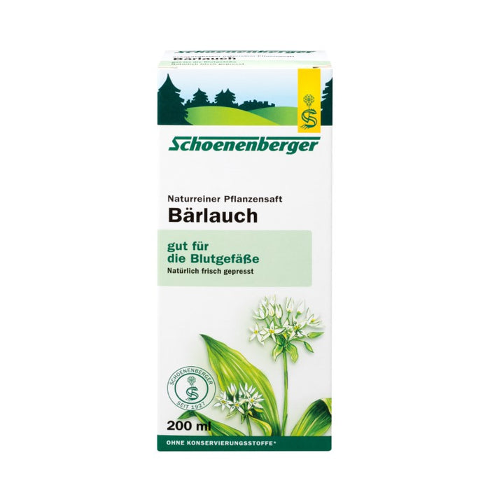 Schoenenberger Naturreiner Pflanzensaft Bärlauch, 200 ml Solution