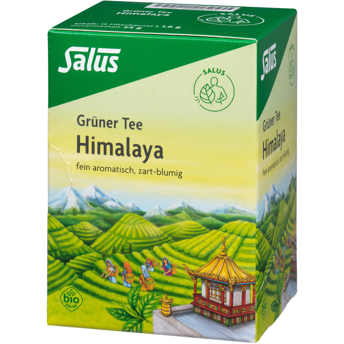 Salus Grüner Tee Himalaya fein aromatisch, zart-blumig, 15 St. Filterbeutel