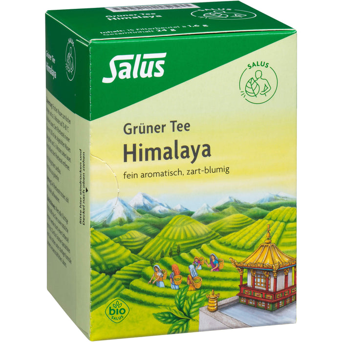 Salus Grüner Tee Himalaya fein aromatisch, zart-blumig, 15 St. Filterbeutel