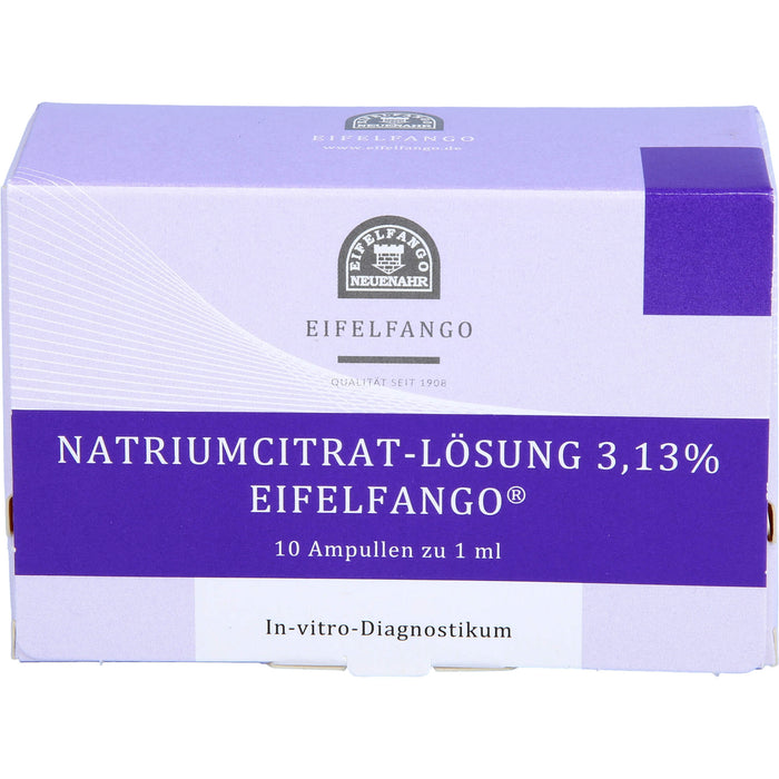 EIFELFANGO Natrium Citricum 3,13 % Lösung, 10 St. Ampullen
