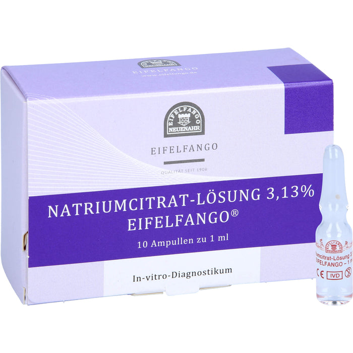 EIFELFANGO Natrium Citricum 3,13 % Lösung, 10 pc Ampoules
