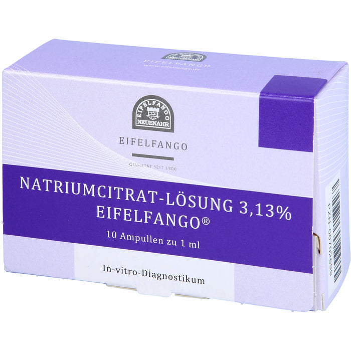 EIFELFANGO Natrium Citricum 3,13 % Lösung, 10 pc Ampoules