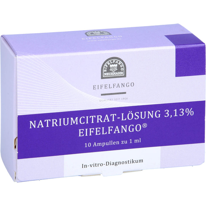 EIFELFANGO Natrium Citricum 3,13 % Lösung, 10 pc Ampoules