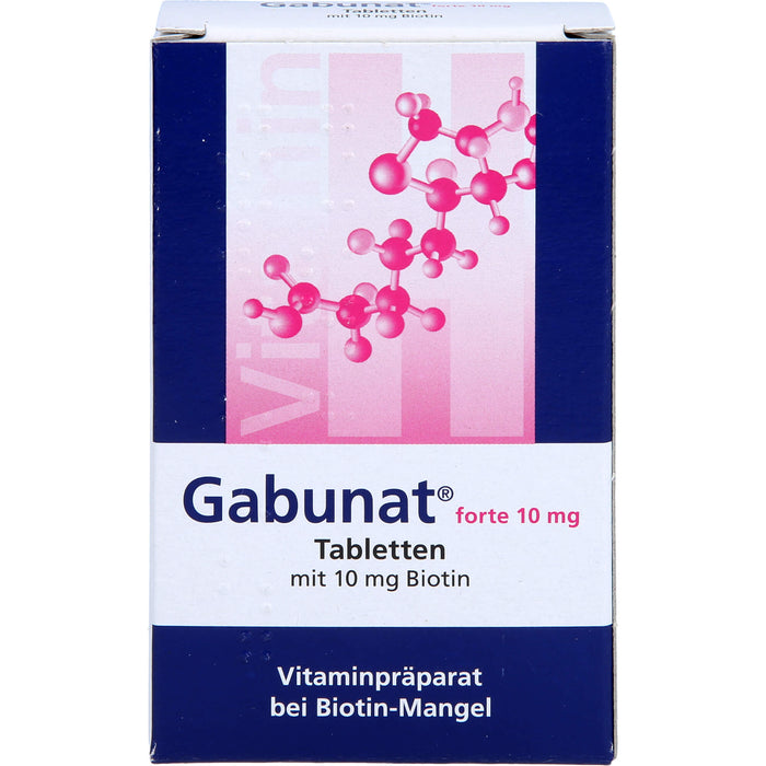 Gabunat forte 10 mg Tabletten mit Biotin bei Biotin-Mangel, 30 St. Tabletten
